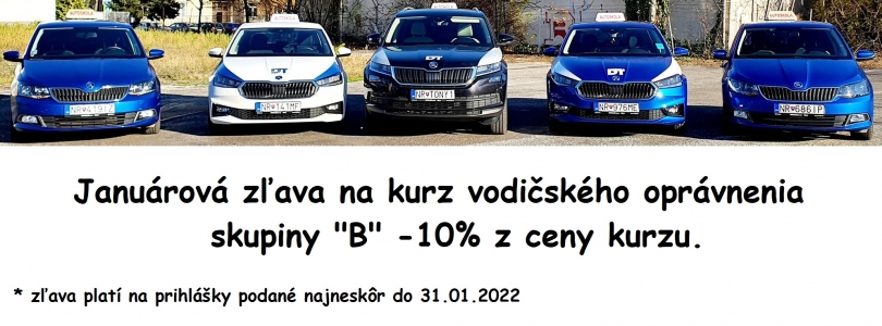 JANUÁROVA ZĽAVA na skupinu "B" -10%